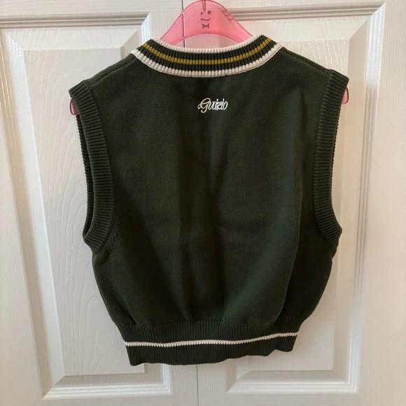 GUIZIO Green Cotton Vest - Picture 2 of 2